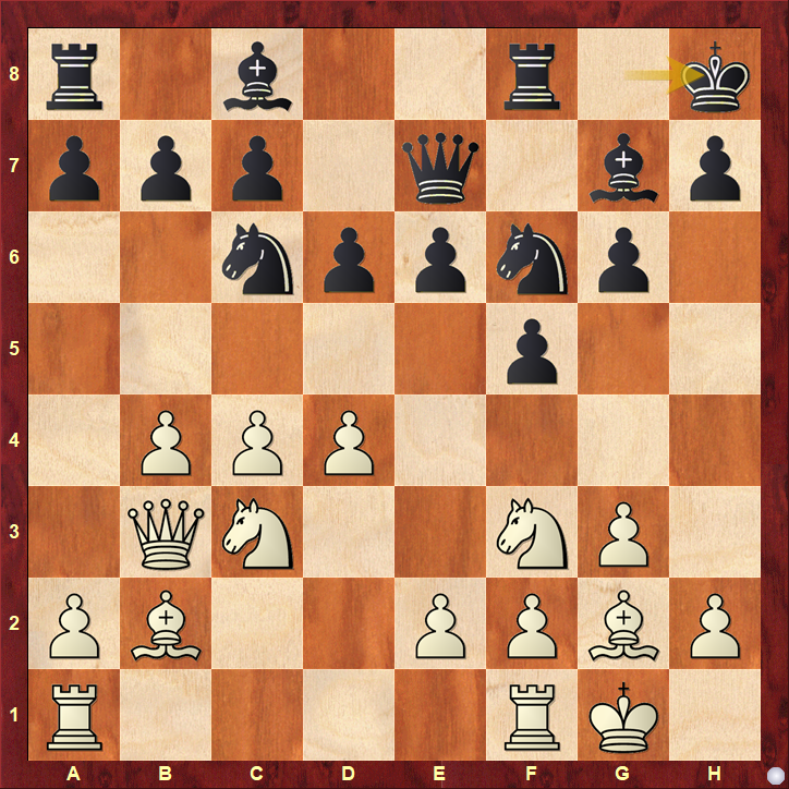 Position after 10...Kh8